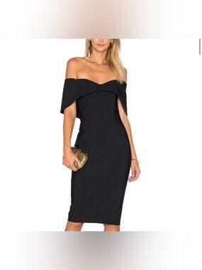 Misha Collection Black Brooklyn Dress Style RE1641DRBK, Size 4.  EUC!